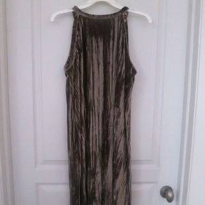Mango Velveteen Sleeveless Dress Womens Sz Small